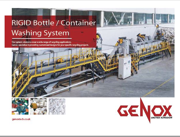 Rigid bottle washing recycling system